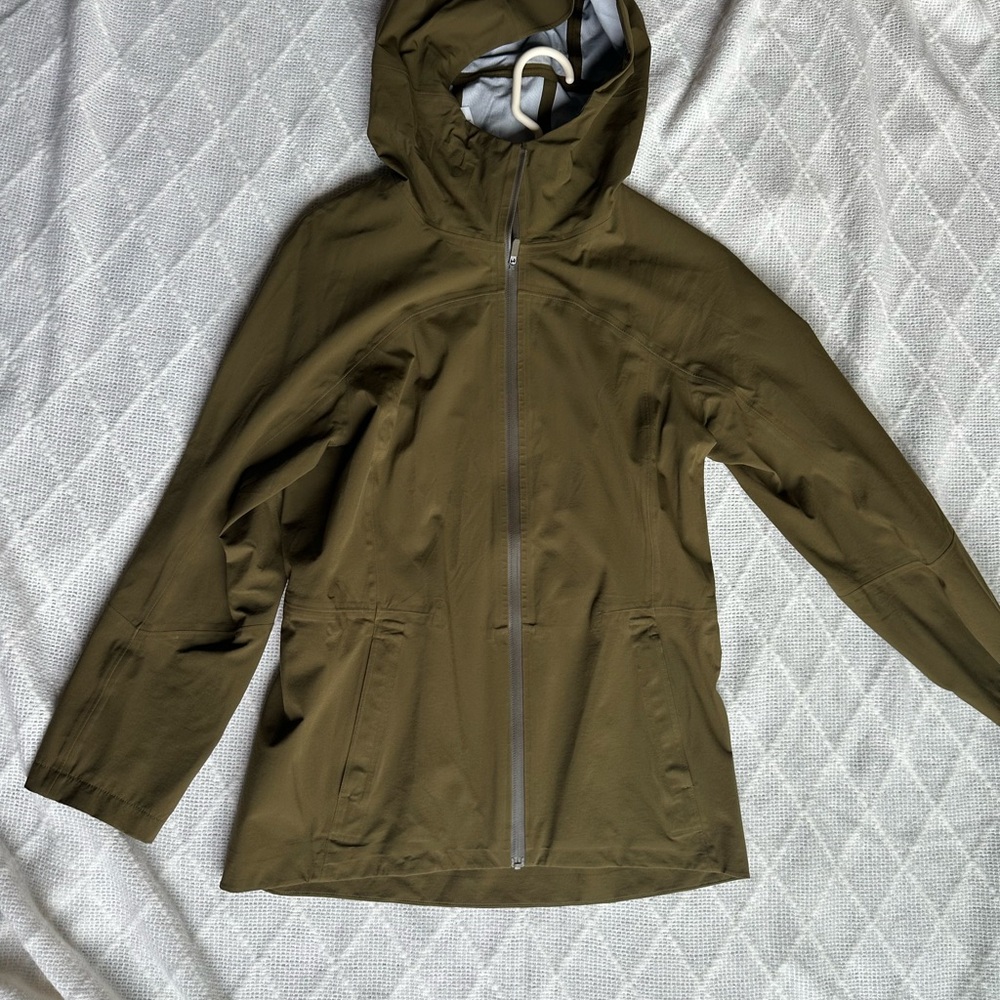 Olive Green Women's Hooded Jacket
